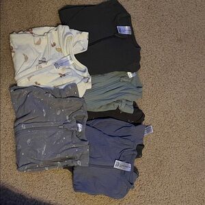 Assorted Kids One Pieces Sleepers Set(6)